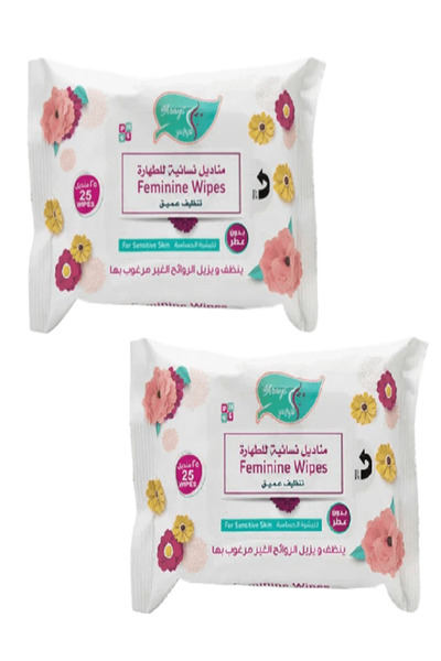 Al Arayes قطعتين من مناديل نسائية للتطهير العميق 25 منديل