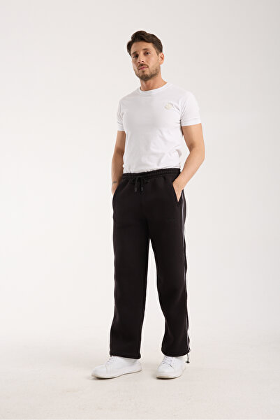 RDR-X Men's Black 3 Thread Adjustable Leg Track Pants