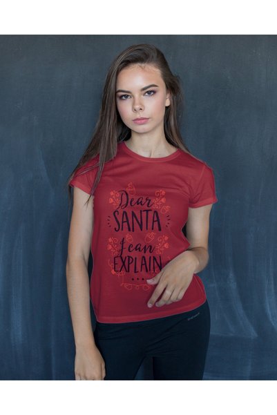 MVRDAR Tricou de Craciun unisex din 100% bumbac pentru femei si barbati