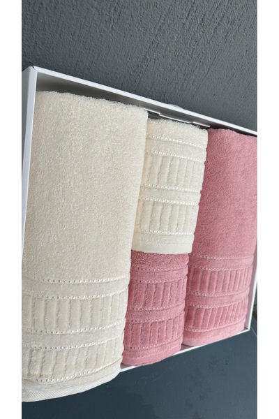 SERENART HOME Havi̇lla Hamam Set Pink