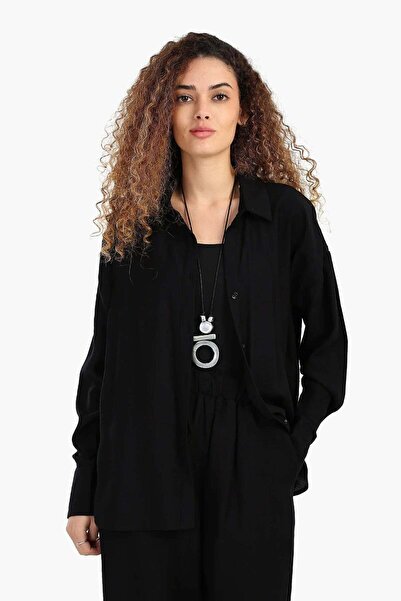 CARINA قميص مريح باكمام طويلة