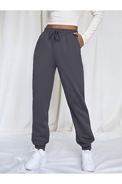 Shine Stone 3 Thread Combed Cotton Fabric Leg Elastic Sweatpants