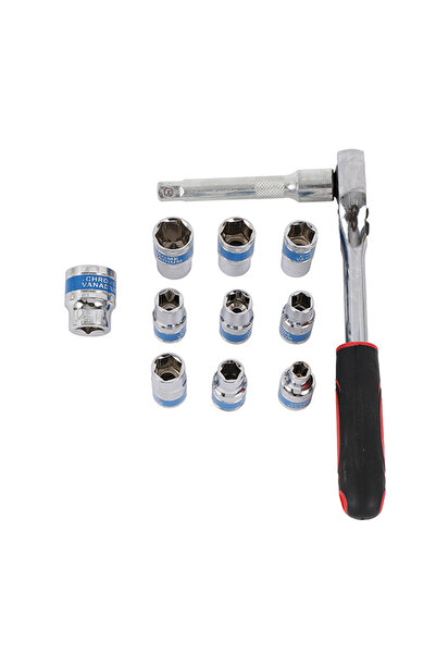 Lawazim Ratchet Wrench Set 12pc Chrome Vanadium Tool Kit