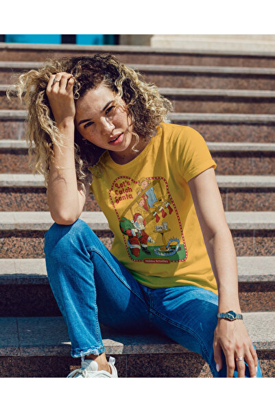 MVRDAR Tricou de Craciun unisex din 100% bumbac pentru femei si barbati