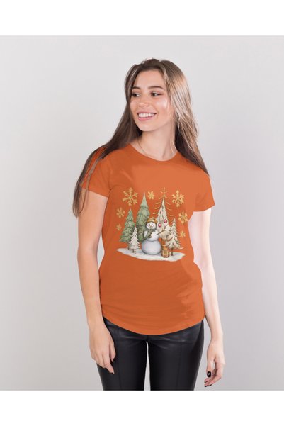 MVRDAR Tricou de Craciun unisex din 100% bumbac pentru femei si barbati
