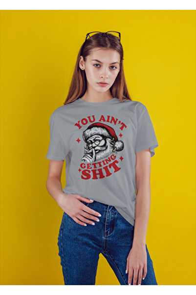 MVRDAR Tricou de Craciun unisex din 100% bumbac pentru femei si barbati