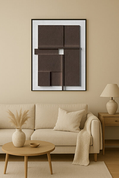 seninürünün Sionya 06 - Pictură abstractă modernă unică cu imprimare pe pânză...