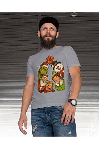 MVRDAR Tricou de Craciun unisex din 100% bumbac pentru femei si barbati