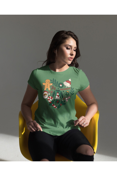 MVRDAR Tricou de Craciun unisex din 100% bumbac pentru femei si barbati