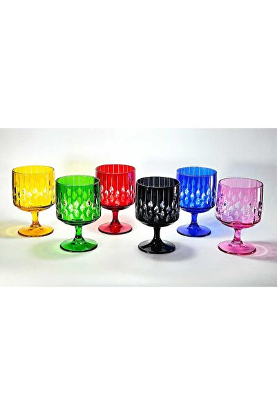 Kristal Market Handmade Crystal Royal Pattern Special Design Glass Set of 6