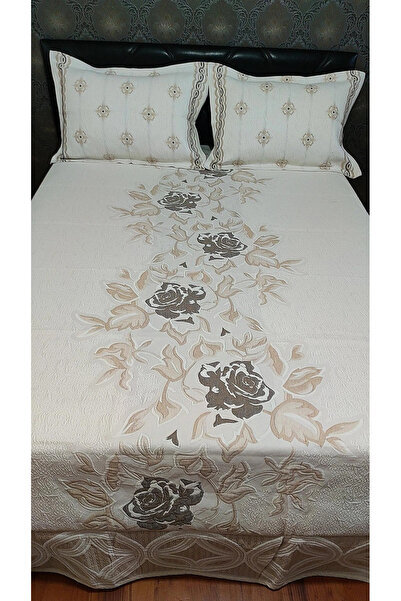 AYBERK HOME TEXTİLE Pike Takımı Çift Kişilik Jakarlı Dokuma 3 Parçalı