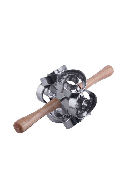 Generic Manual metal grinder, manual meat grinder with wooden handle, household grinding machine