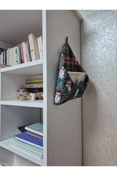 Calliopia Yılbaşı Kardan Adam Zarf Kitap Askısı /Rafı Dekoratif Hediyelik Baş...