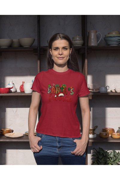 MVRDAR Tricou de Craciun unisex din 100% bumbac pentru femei si barbati