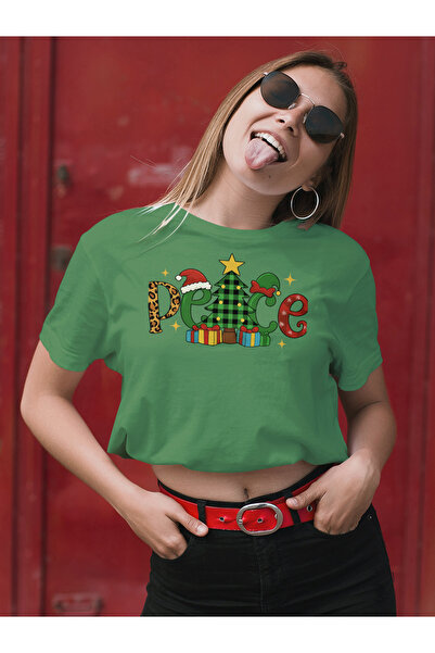 MVRDAR Tricou de Craciun unisex din 100% bumbac pentru femei si barbati