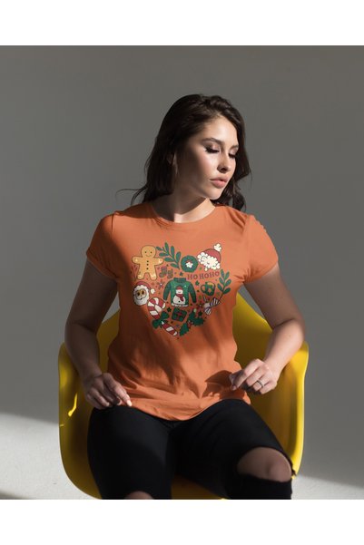 MVRDAR Tricou de Craciun unisex din 100% bumbac pentru femei si barbati