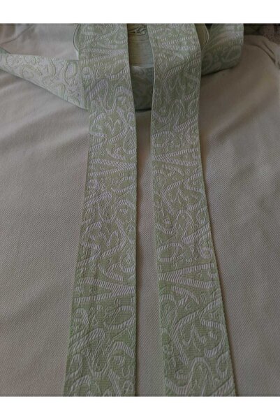 ULUPAMİR شريط زخرفي ذو حافة عرقية باللونين الأخضر الفاتح والأبيض