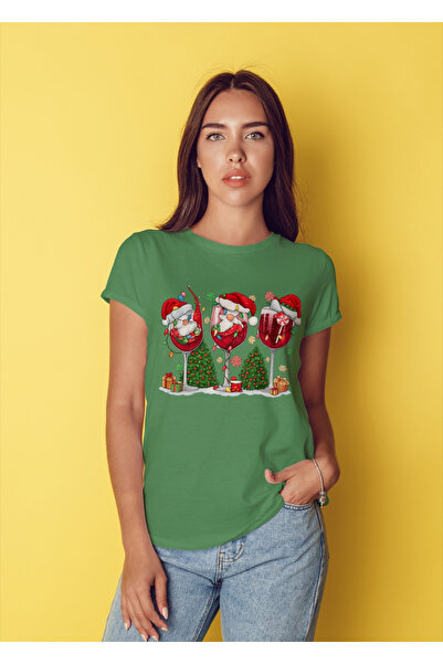 MVRDAR Tricou de Craciun unisex din 100% bumbac pentru femei si barbati