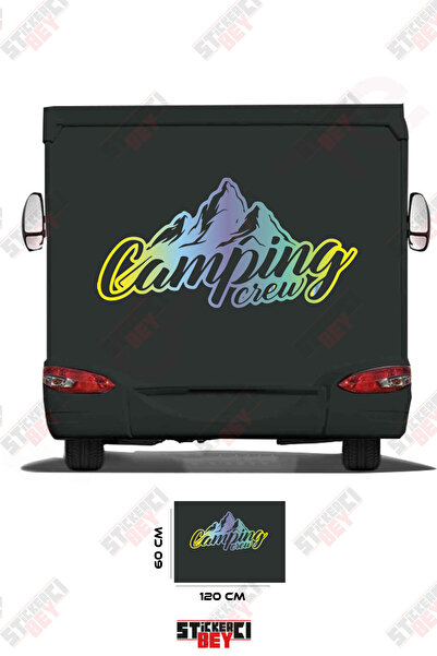 STİCKERCI BEY Camping Mountain View Caravan Sticker Coating
