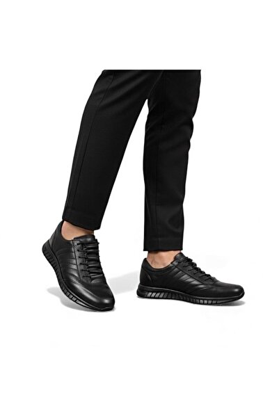 MİRATERLİK ORTOPEDİK TERLİK VE AYAKKABI Men's Genuine Leather Sports Shoes Orthopedic Sole Comfortable Fit Casual Shoes