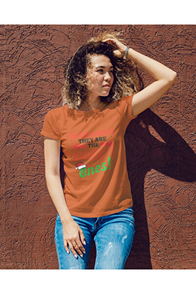 MVRDAR Tricou de Craciun unisex din 100% bumbac pentru femei si barbati