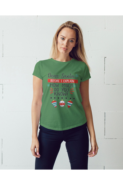 MVRDAR Tricou de Craciun unisex din 100% bumbac pentru femei si barbati