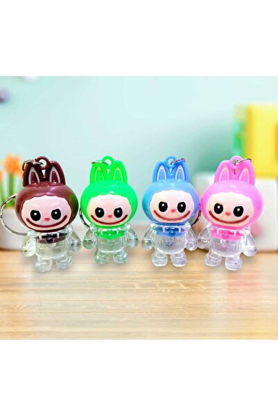 izmir yazici servis Labubu Mini El Feneri Anahtarlık 4 lü Set Karne Doğum Gün...