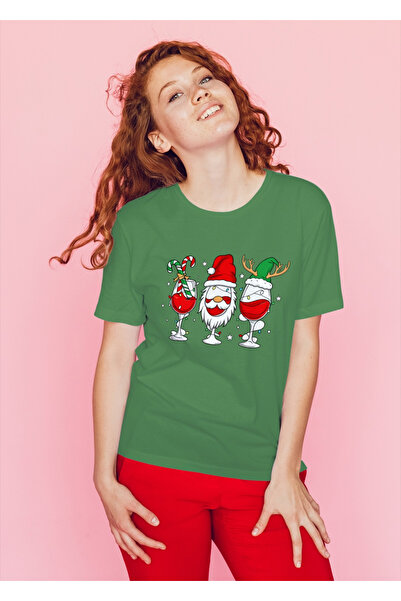 MVRDAR Tricou de Craciun unisex din 100% bumbac pentru femei si barbati