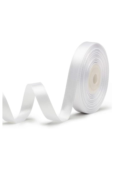 Dharst Satin Ribbon - White - 1.5 cm x 22.5 m