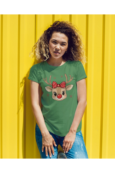 MVRDAR Tricou de Craciun unisex din 100% bumbac pentru femei si barbati