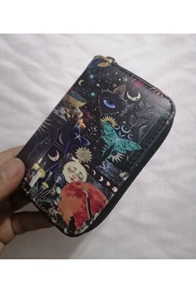 OWLBAG COMPANY Owl Bag Fairy and Gothic Figures Aesthetic Patterned Design Faux Leather Wallet