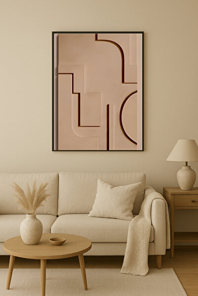 seninürünün Sionya 02 - Pictură abstractă modernă unică cu imprimare pe tablă...