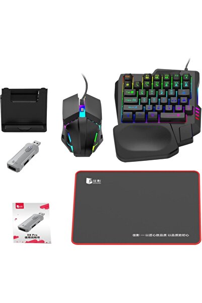 MKMTEKNOLOJİ X8 5 in 1 Mobile Gaming Keyboard Mouse Set