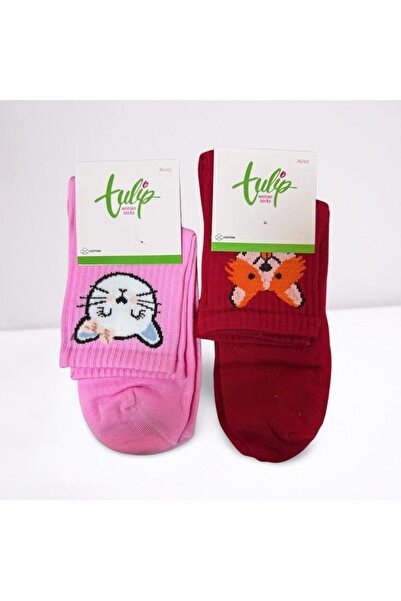 Tulip Women's Ankle Length Figured Socks 6-Piece Set