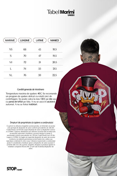 OEM Oversized STOP T-shirt, 100% cotton for men