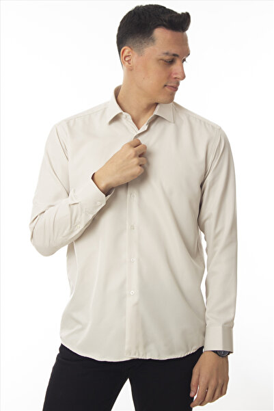 DAŞ ÜNİFORMA Classic Cut Regular (No Pocket) Micro Fabric Classic Men's Shirt