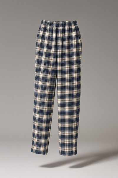 Made By me Pantaloni de pijama pentru bărbați în carouri croială – cu buzunare, moi și confortabili pentru zi cu zi