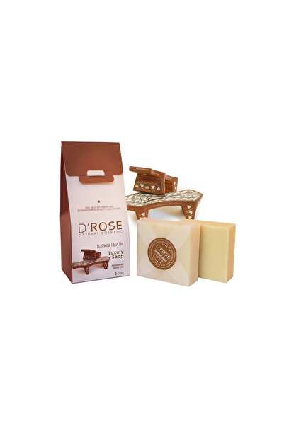 D'Rose Natural Cosmetic صابون الحمام العشبي الطبيعي 2 × 100 جرام - صابون حرير...