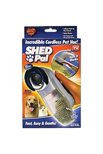 Dragora Shed Pal Pet Hair Vacuum Brush, 11 cm, Silver
