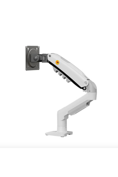 YUWA Monitör Standı North Bayou Nb F80 Amortisörlü Tekli Monitör Standı Beyaz White (17-30 Inç)-(2-9 Kg)