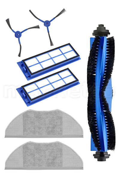 Marketto Uyumlu Eufy Robovac L70 Hybrid İçin Yedek 7'li Parça Seti Ana / Yan ...