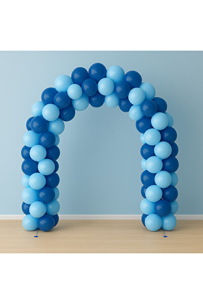 Balonsan Balloon Set 60 Pieces (Light Blue-Dark Blue)