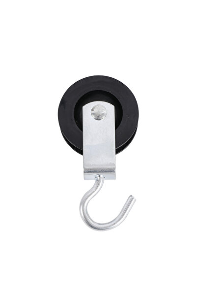 Lawazim Single Pulley with Hook 60mm Black