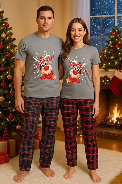MVRDAR Couple pajamas - Grinch Christmas set for two with Cotton t-shirt and ...
