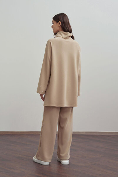 ALLDAY Soft Textured Stone Pants Suit