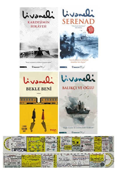 Can Yayınları Zülfü Livaneli 4 Kitap Set/Bekle Beni+Kardeşimin Hikayesi+Seran...