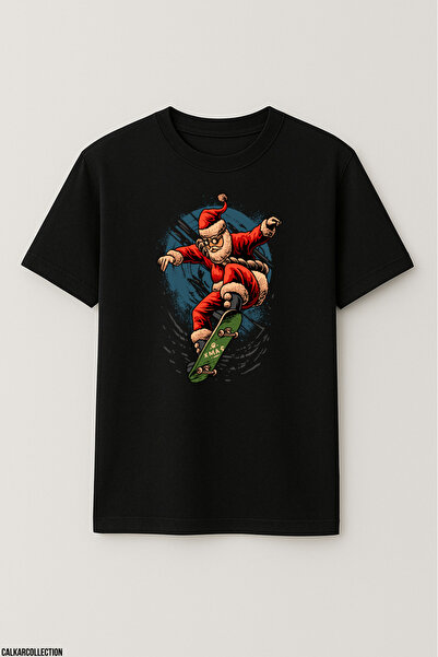 CALKARCOLLECTION تيشيرت للجنسين قصة فضفاضة ميراي كريسماس هير