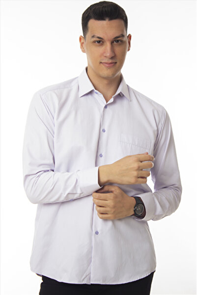 DAŞ ÜNİFORMA Classic Cut (with Pockets) Dobby Fabric Classic Men's Shirt