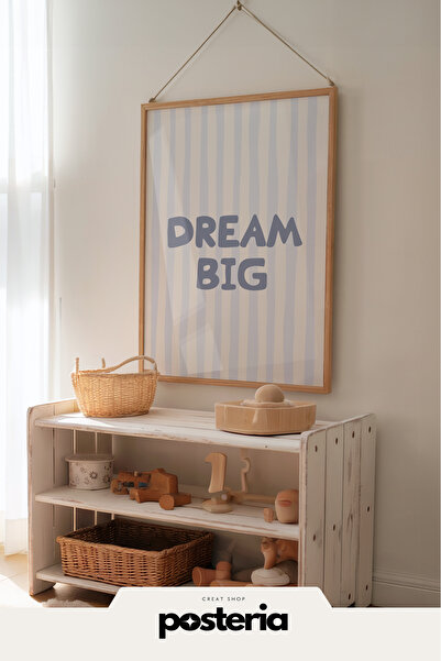 Posteria Tekli İskandinav Çocuk Odası Dekoru, Uyku Dekoru, Çocuk Odası Tablos...
