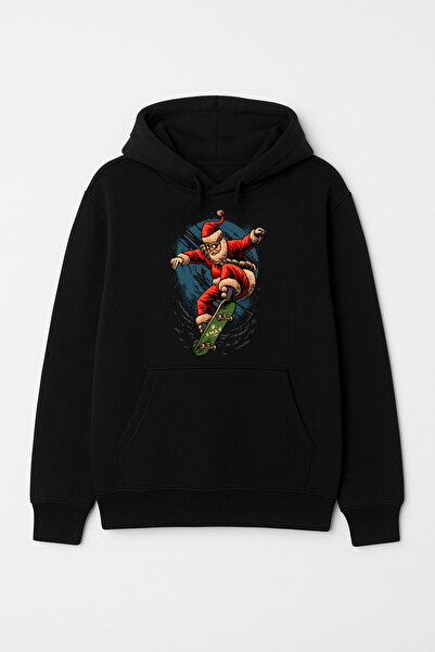 CALKARCOLLECTION سويت شيرت Merry Christmas Here للجنسين بغطاء رأس (هودي)